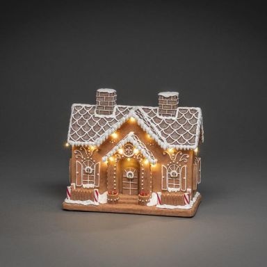 Konstsmide 4217-600 Dekorationsbelysning pepparkakshus, fiberoptisk