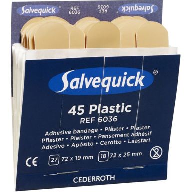 Salvequick 6036 Muovilaastari 6x45st