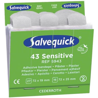 Salvequick 6943 Kuitukangaslaastari 6x43st