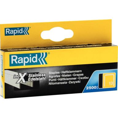 Rapid Nr 13 Fintrådsklammer Rostfritt stål 2500-pack