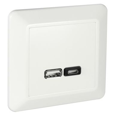 Elko RS Ladestasjon innfelt, USB A+C