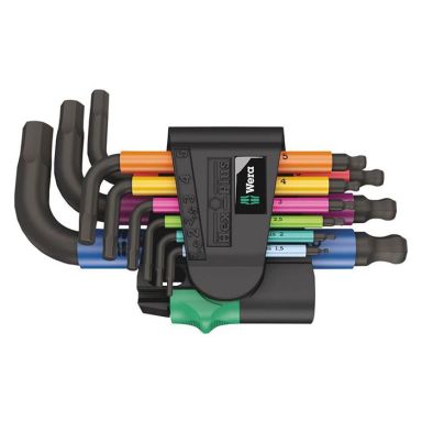 Wera 950/9 Hex-Plus Multicolour 2 Vinkelskrutrekkersett 9 deler