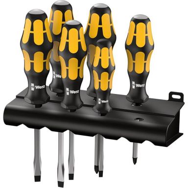 Wera Kraftform 932/6 Skrutrekkersett 6 deler + stativ