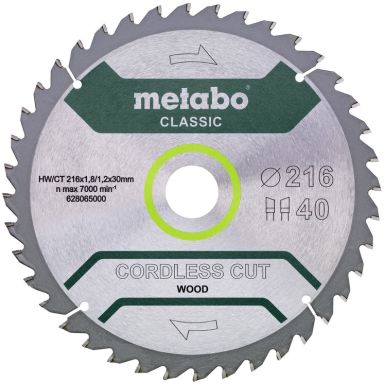 Metabo 628065000 Savklinge 216x30 mm, 40T
