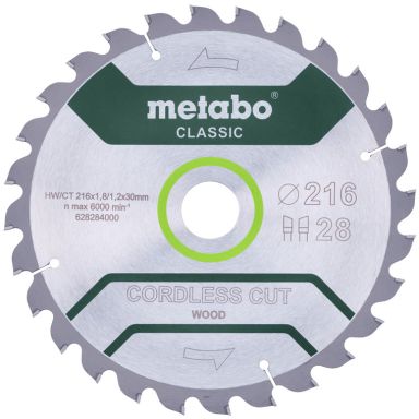 Metabo 628284000 Savklinge 216x30 mm, 28T