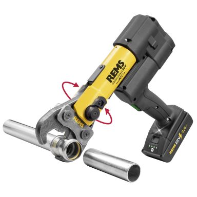 REMS Akku-Press 22 V ACC Pressemaskin med L-BOXX, 2,5Ah batteri og lader