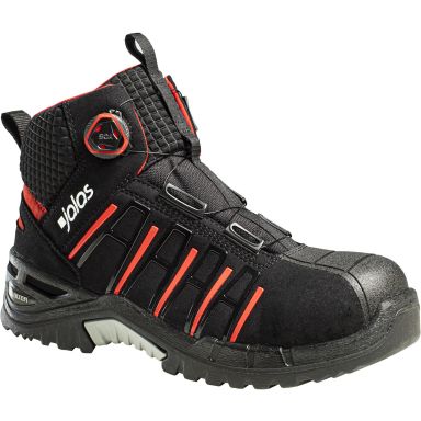 Jalas 9985 Exalter Easyroll Vernestøvel S3, BOA, svart/rød