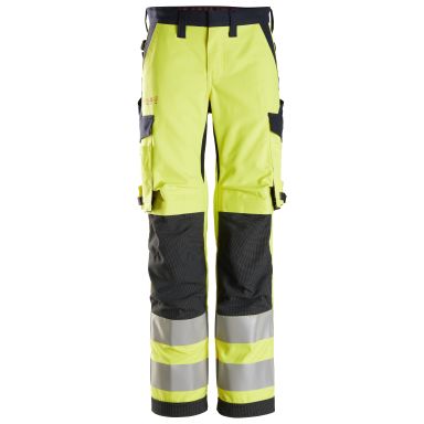 Snickers Workwear 6760 ProtecWork Työhousut huomiotakki, keltainen