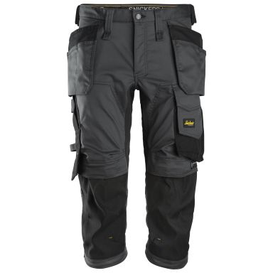 Snickers Workwear 6142 AllroundWork Piratbyxa grå, svart
