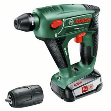 Bosch DIY Uneo Maxx Borehammer med batteri og lader