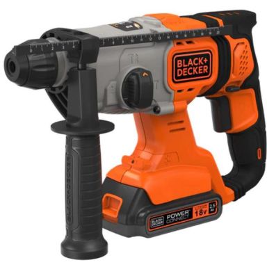 Black & Decker BCD900E2K-QW Slagborrmaskin med 2 st 2,5 Ah batterier och laddare