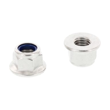 Schäfer & Peters 692644 Flänsmutter med fläns, räfflad, rostfri A2