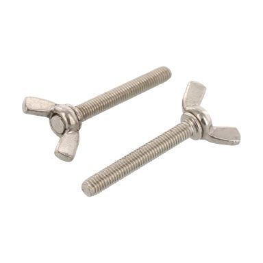 Schäfer & Peters 031646  20 Siipiruuvi Ø6 mm, A4 haponkestävä, 50 kpl/pakkaus