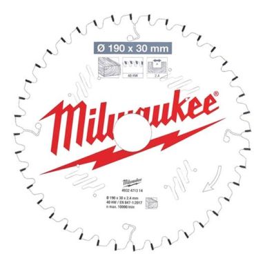 Milwaukee CSB MS W Sahanterä 190x2,4x30 mm, 40T