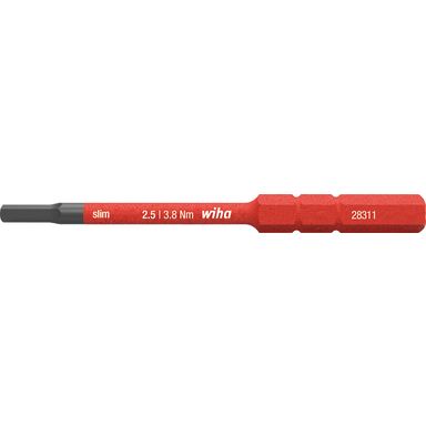 Wiha slimBit 37226 Ruuvauskärki kuusiokolo, 75 mm, 1000 V