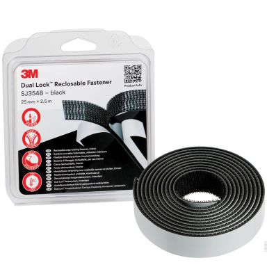 3M Dual Lock SJ354B Pikalukitus musta