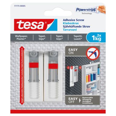 Tesa 77775 Skrue Selvklæbende, 2x1 kg