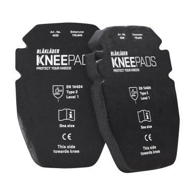 Blåkläder 403212079900onesize Knebeskyttelse 25 mm, svart, one size