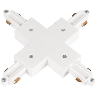 Hide-a-Lite LiteTrac X-tilkobling 1-faset, hvit