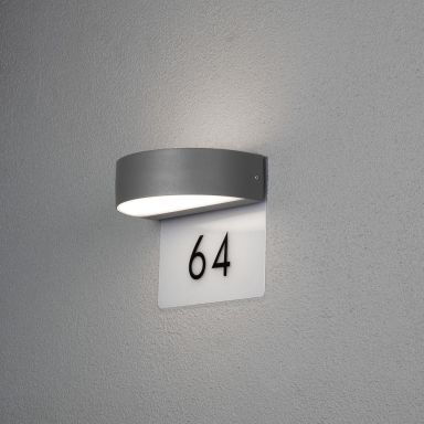 Konstsmide Monza Væglampe 5 W, med husnummer