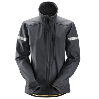 Snickers Workwear 1207 Softshelltakki Teräksenharmaa/musta