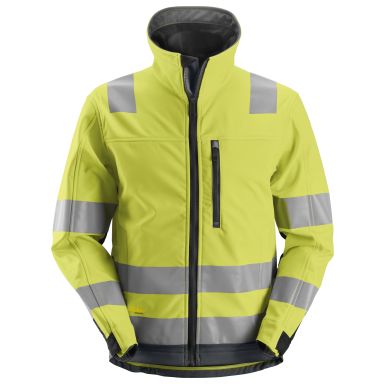 Snickers Workwear 1230 AllroundWork Softshelltakki huomiotakki, keltainen