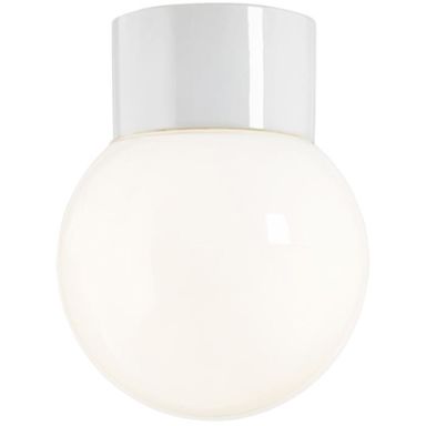 Ifö Electric 6040-840-10 Takarmatur blank, vit, rak, IP54, LED