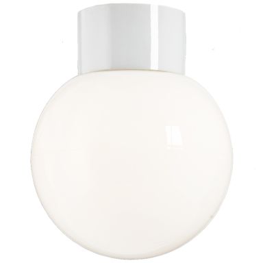 Ifö Electric Classic Glob 180 Takarmatur IP54, rak, E27, opal