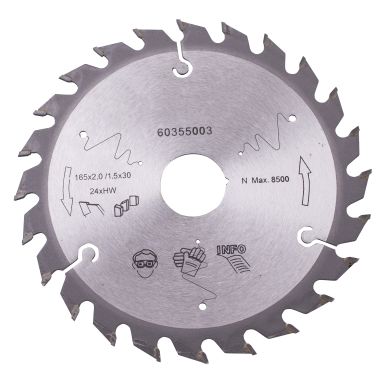 HiKOKI 60355003 Sågklinga för trä, 165x2,0x30 mm, 24T