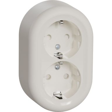 Schneider Electric Renova WDE016197 Seinäpistorasia 2-osainen, maadoitettu, pinta-asennettava