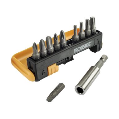 Ironside 201737 Bitssats 11 delar, 1/4&quot, PH/PZ/TX, 25 mm