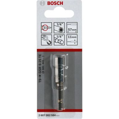 Bosch 2607002584 Universalhållare för borrmaskiner/skruvdragare, 1/4&quot, 57 mm