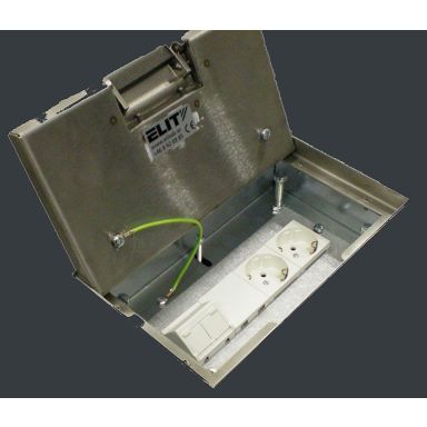 Elit 1174736 Golvbox 1 fack, 4 uttag