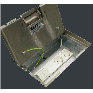 Elit 1174738 Golvbox 2 fack, 8 uttag