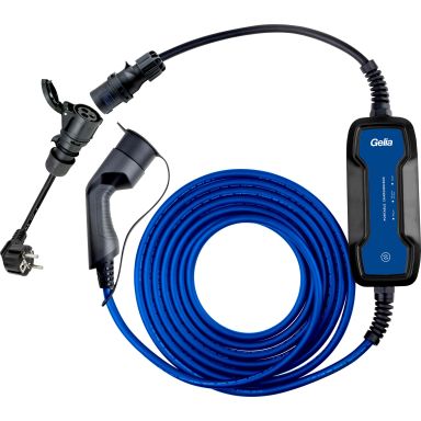 Gelia Amptec Latauskaapeli 1-vaihe, mode 2, CEE/Schuko, 10–16 A, 5 m