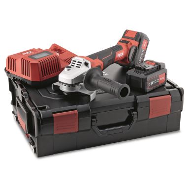 Flex LBE125 18.0-EC Kulmahiomakone Ø 125 mm, sis. akun ja laturin