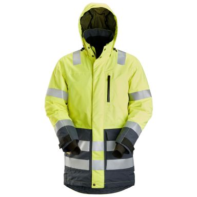 Snickers Workwear 1830 AllroundWork Varseljacka varsel, gul, vattentät