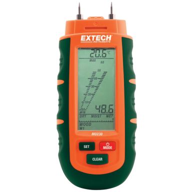 Extech MO230 Fuktmätare med 3 st. batterier