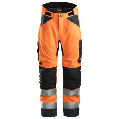 Snickers Workwear 6639 AllroundWork Toppahousut huomioväri, oranssi, pitkä malli