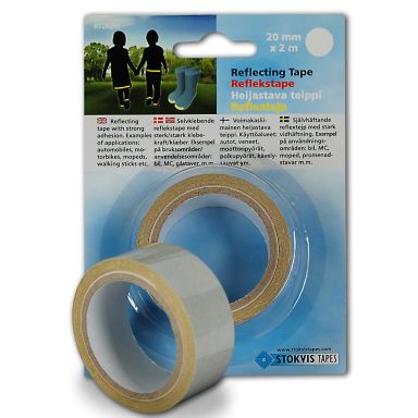 Stokvis Tapes RT202WH Reflextejp 20 mm x 2 m, vit