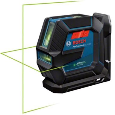 Bosch GLL 2-15/LB10 Linjelaser grøn, med batterier