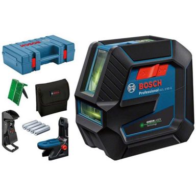 Bosch GCL 2-50/RM10 Yhdistelmälaser vihreä, laukulla ja paristoilla