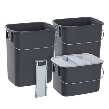 Nordiska Plast 81270008 Källsorteringssats 2x12 l, 1x7 l