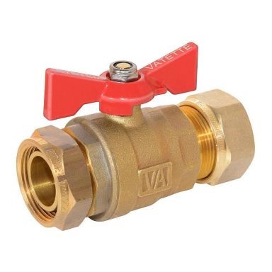 Vatette 8547100 Avstängningsventil 22 mm x G20, rak