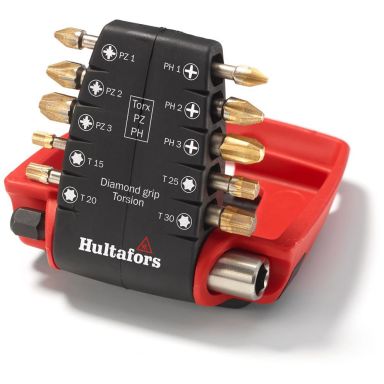 Hultafors TDB Torx/PZ/PH Ruuvikärki 10 kpl, sis. kärjenpitimen