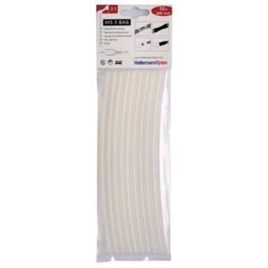 Hellermann Tyton HIS-3 Bag 6/2 Kutistesukka 6/2 x 200 mm, 10 kpl/pakkaus