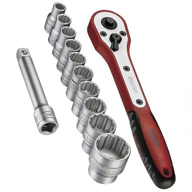 Teng Tools M1413N1 Pipenøkkelsett 13 deler