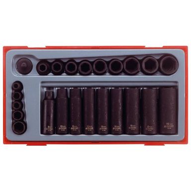 Teng Tools TT9024 Kraftpipesett 1/4&quot, 24 deler