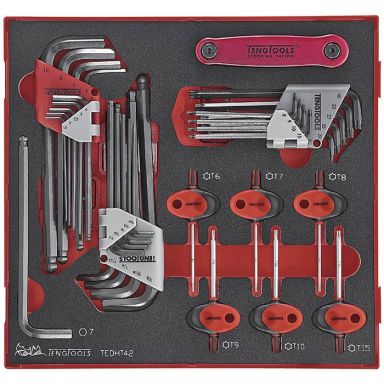 Teng Tools 238330104 Unbrakonøglesæt 42 dele