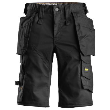 Snickers Workwear 6147 AllroundWork Shorts stretch, dam, svart/svart